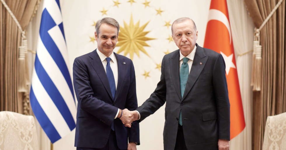 Σε εξέλιξη η συνάντηση Ερντογάν - Μητσοτάκη στην Άγκυρα